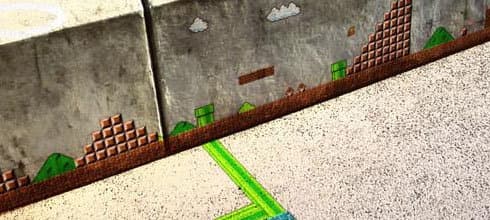 Super Mario Bros. auf Stein