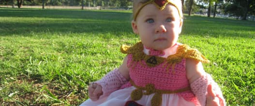 Drolliges Baby Zelda Cosplay