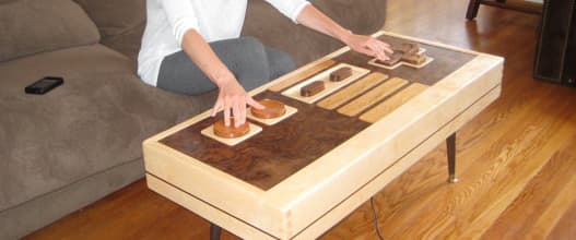 NES Controller - Edel Holztisch XXL