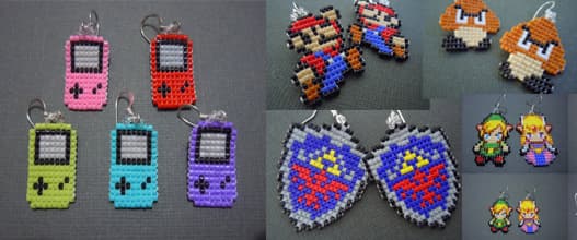 Videospiel Pixel Ohrschmuck